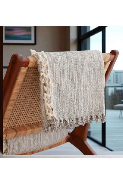 CESSTORE Cotton Hand-Woven Pique, Double Summer Pique Cover 200 X 320 Cm. Brick