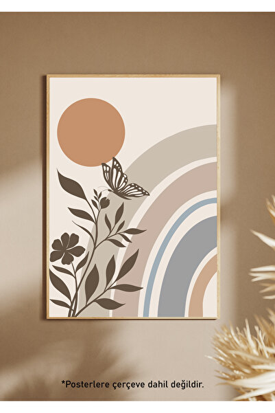 One Little Happiness Αφίσα σε στυλ Bohemian Αισθητική αφίσα τοίχου, αφίσα χωρ...