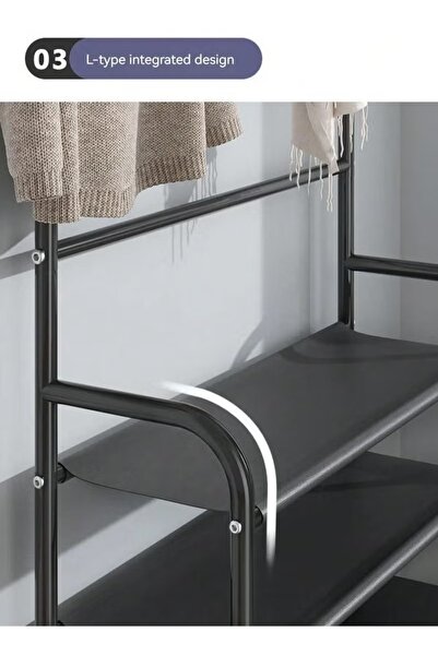 Primo Plus 5-tier Stainless Steel Shoe And Coat Rack