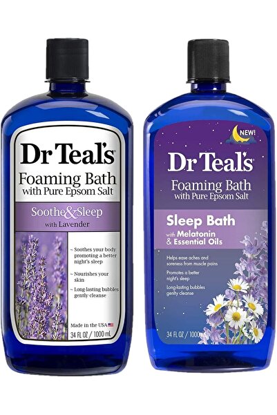 Dr Teals مجموعة هدايا متنوعة من ملح إبسوم النقي للاستحمام الرغوي من دكتور تيل...