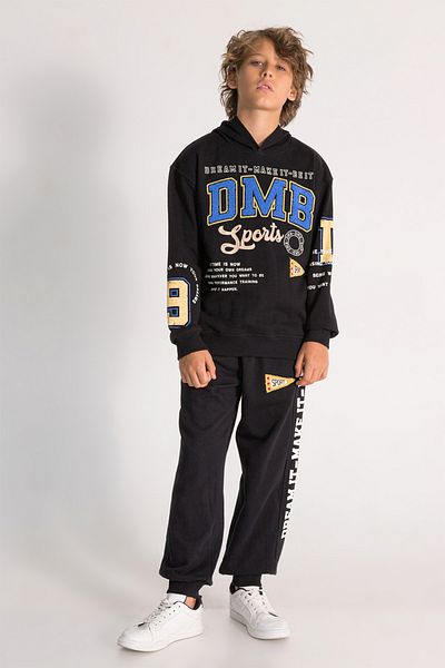 DMB BOYS & GIRLS Αγόρι φόρμα με κουκούλα Oversize με στάμπα