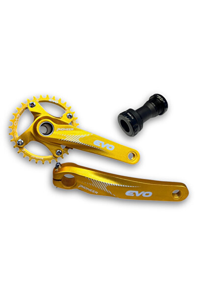 Evo 34T Sarı Hollowtech Göbek Tek Yaprak Aynakol