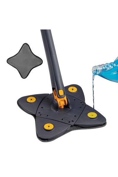Dexia Rotating mop with wringing system, size 24x24 cm, handle 140 cm