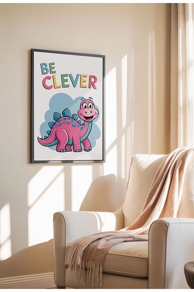 21mxm Kids Motivational Poster, Cute Animal Canvas, Nursery Wall Art, Little Dreamers 2025