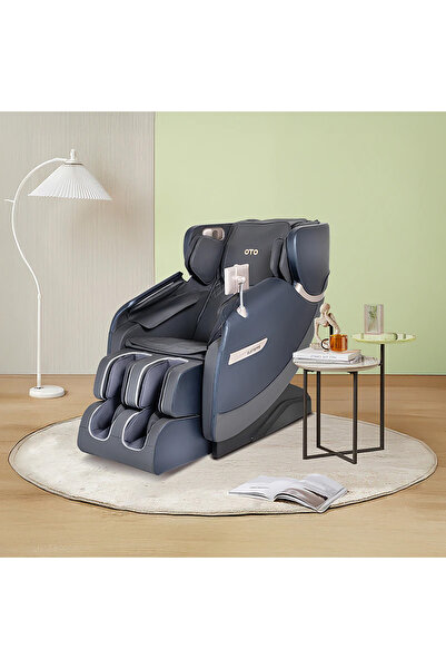 BACK COMFORT كرسي مساج Element مع وضعية الاستلقاء بدون جاذبية - أزرق - راحة ا...