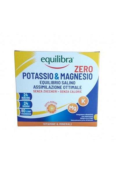 Equilibra Potassium & Magnesium, For Electrolyte Balance, Sugar & Calorie Free, 24 Sachets,