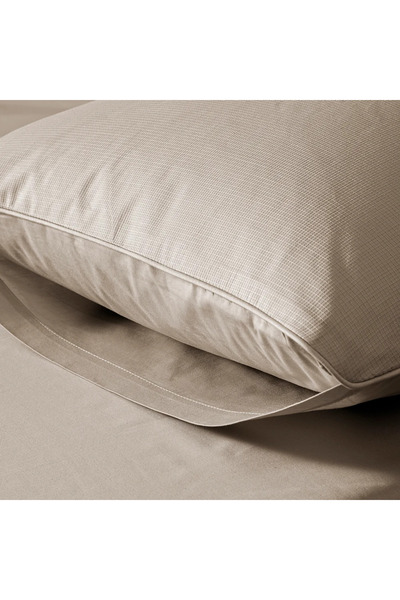 Penelope 100% Cotton Percale Duvet Cover Set 160X220 cm Stone Color - Pure Series