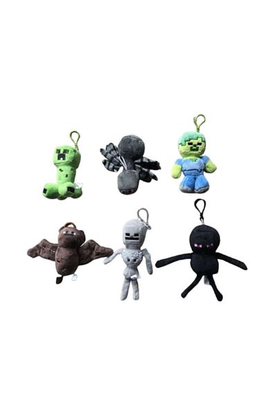 victiny Set 3 Plush Toys Keychain Minecraft VICTINY® 12 cm Green