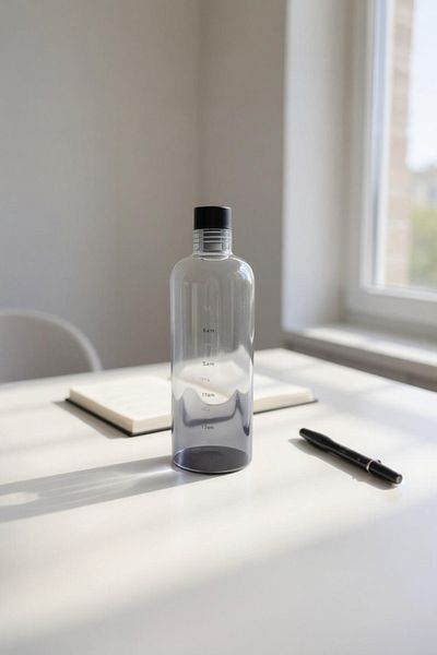 UCR HOME Colorful Glass Bottle Water Flask Water Bottle Detox Sports Luxury Water Bottle Camping Yoga 700ml