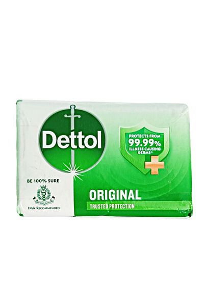 Dettol Dettol Original Solid Soap, 60g, Unisex - Effective Antibacterial Protection