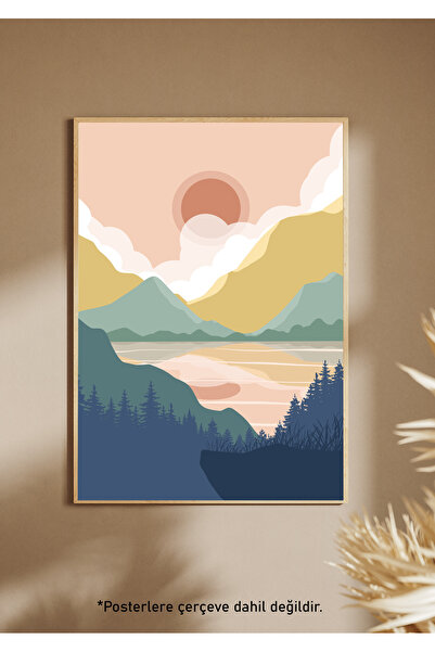 One Little Happiness Αφίσα σε στυλ Bohemian Αισθητική αφίσα τοίχου, αφίσα χωρ...