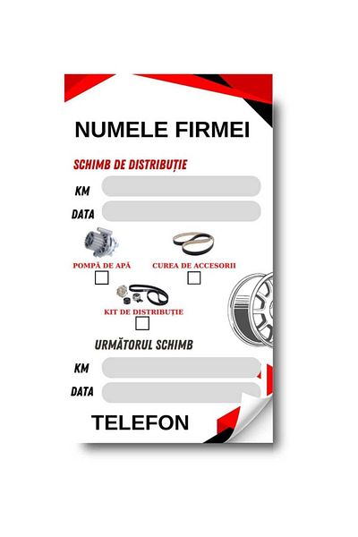 Eticheta Auto Set 200 Etichete Autocolante De Distribuție