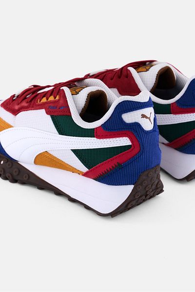 Puma Kids Boy Blktop Rider Lace Up Outdoors Shoes, Multicolor