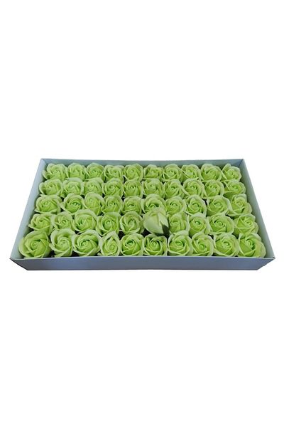 Claum Set 50 soap roses, ClauM, 34 green