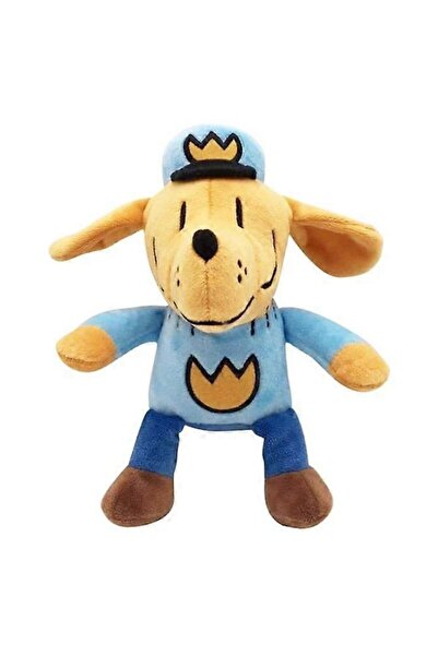 victiny Jucărie de pluș Dog Man Polițist/Detectiv de la Victiny, aprox. 25 cm - Albastru/Maro