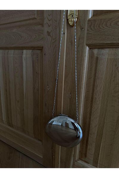 Tina İstanbul Metallic Oval Asymmetric Bag Silver