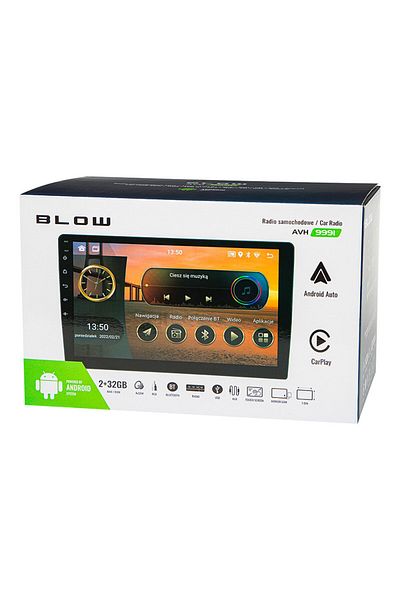 Blow Radio auto, Blow, Android, AVH-9991, Negru