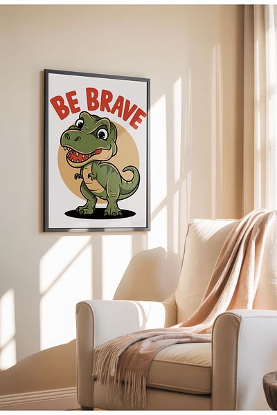 21mxm Kids Motivational Poster, Cute Animal Canvas, Nursery Wall Art, Little Dreamers 2025