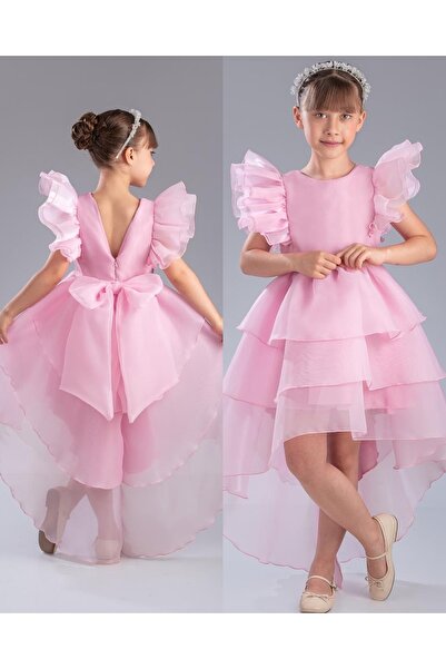 Fatma Kına Fenomen Kids Kuruklu prenses model abiye