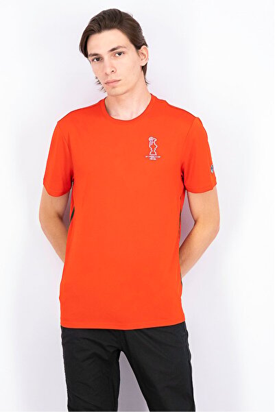 North Sails By Prada قميص تدريب رجالي بأكمام قصيرة من نورث سيلز × برادا، أحمر