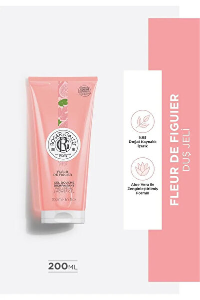 Roger&Gallet Roger & Gallet Fleur De Figuier Duş Jeli 200 ml - Doğal İncir Özlü & Nemlendirici Yoğun Köpük