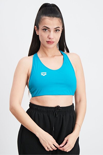 ARENA حمالة صدر رياضية بدون أكمام للنساء، فيروزي