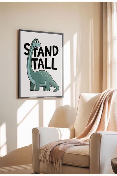 21mxm Kids Motivational Poster, Cute Animal Canvas, Nursery Wall Art, Little Dreamers 2025