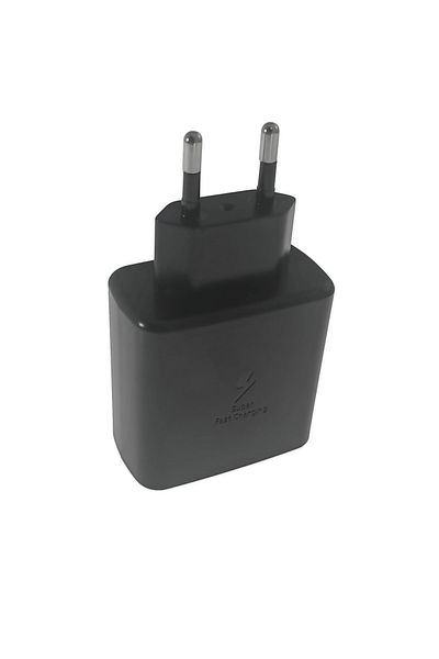 OEM 45W mains charger set, PD, with USB-C port and cable with USB-C connectors, 10451, black
