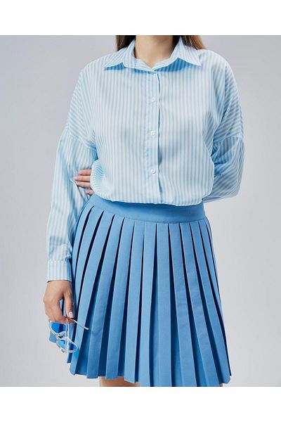 EMMAS CLOTHİNG Cămașă oversize pentru femei cu dungi albastre albe
