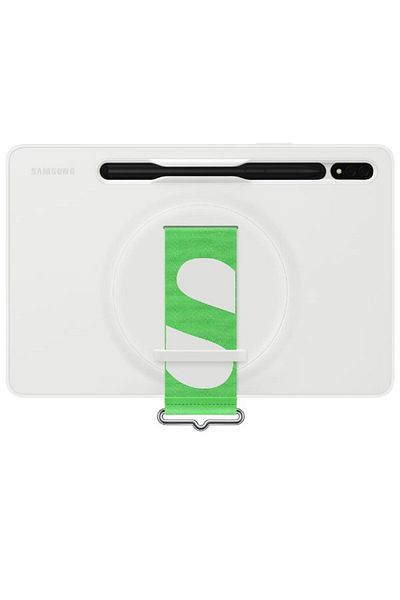 Samsung Case Tab S8 Strap Cover - White | Secure and versatile protection