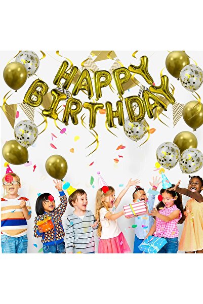 zola Σετ μπαλόνια foil, ασημί, Χρόνια Πολλά, 27X19X0,5 εκ.