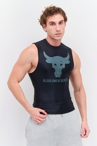 Under Armour Men Sportwear Fit Graphic Sleeveless Training Top, Black