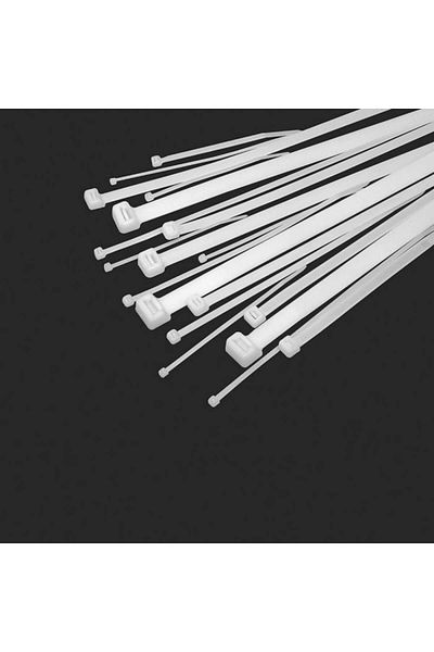 XTREME Set of 100 nylon serrated cable ties, 2.9 x 150mm, self-locking, collar type, for fastening and binding