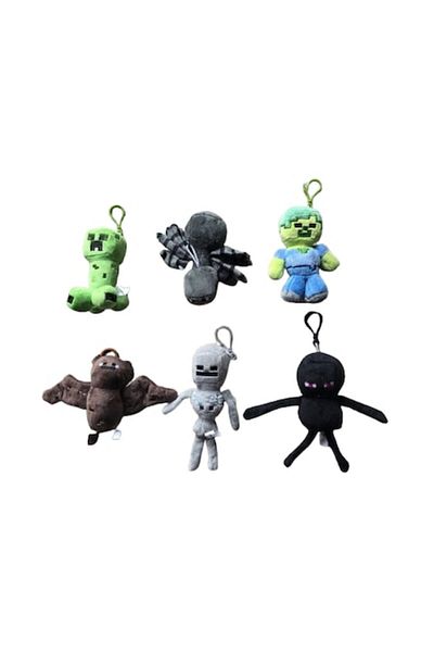 victiny Set 3 Plush Toys Keychain Minecraft VICTINY® 12 cm Green