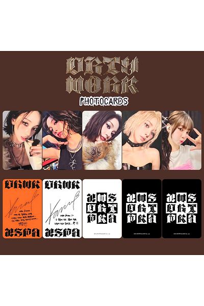 Kpop Dünyasi Aespa Karina'' Dirty Work'' Photocards Set