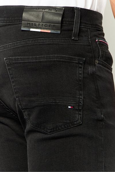 Tommy Hilfiger Men Slim Fit Washed Stretchable Jeans, Black