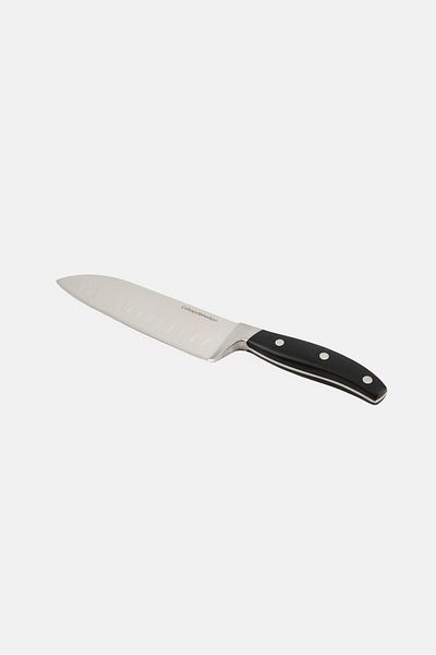 Catherine Malandrino Stainless Steel Forged Handle Santoku Knife, Black