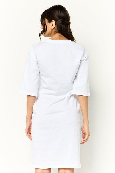 Karl Lagerfeld Women Embroidered Logo Mini Dress, White