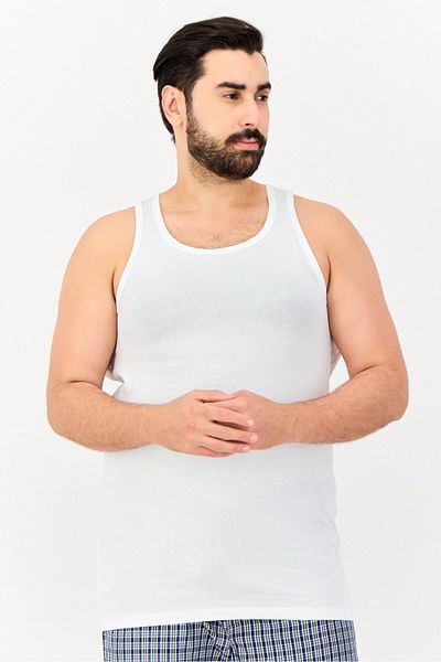 Tommy John Men 2 Pack Plain Undershirt, White