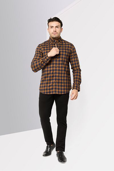 La Martina Men Tailored Fit Embroidered Logo Long Sleeves Casual Shirt, Multicolor