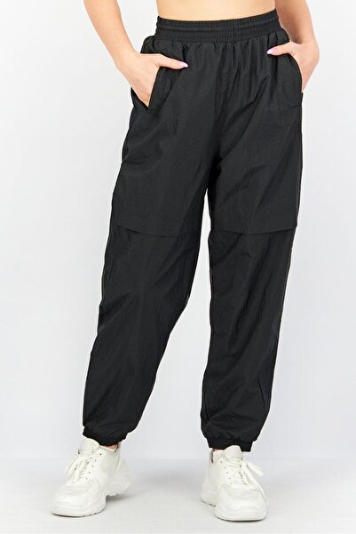 adidas Women Slim Fit Sliced Trefoil Training Track Pants, Black