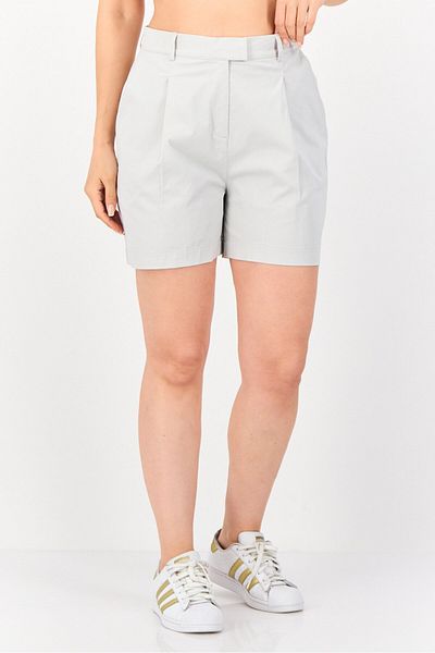 Lyle & Scott Women Brand Logo Basic Shorts, Light Grey