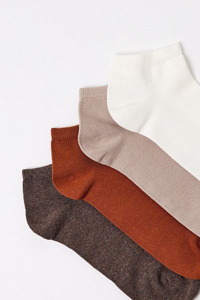 Katia&Bony Pachet de 4 șosete Step pentru bărbați Brown Mix