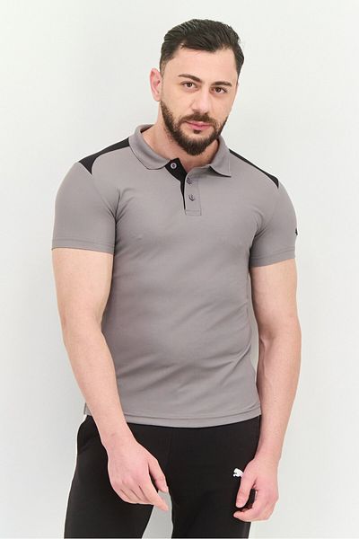 Puma Men Sportswear Fit Short Sleeves Training Polo Shirt, Grey