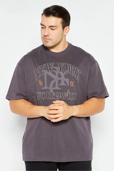 Puma Men Sportswear Fit Short Sleeves Outdoor T-shirt, Dark Coal