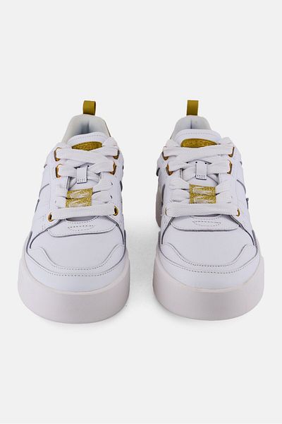 Lacoste Women Lace Up Brand logo Leather Shoes, White