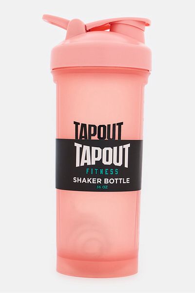 Tapout Fitness Shaker Bottle 1000ml, Pastel Pink