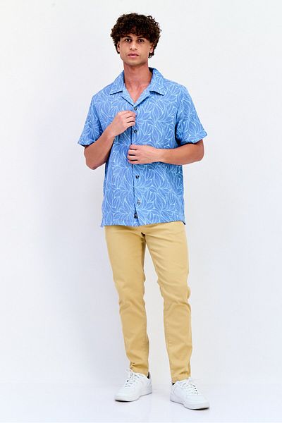 Vince Camuto Men Regular Fit Floral Print Print Short Sleeves Casual Shirt, Multicolor