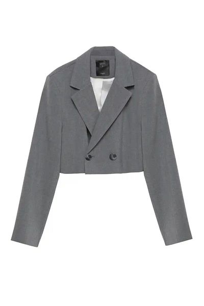Quzu VATKA ΛΕΠΤΟΜΕΡΗ CROP BLAZER ΜΠΟΥΤΣΟ