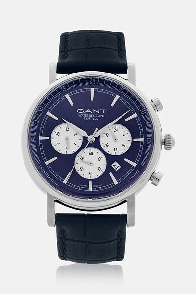 Gant Men G GWW028001 Analog Leather Watch 40 mm, Blue